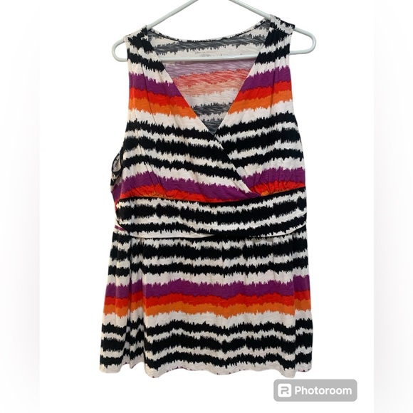 Lane Bryant | multi colored sleeveless top size 18/20 - Picture 1 of 6